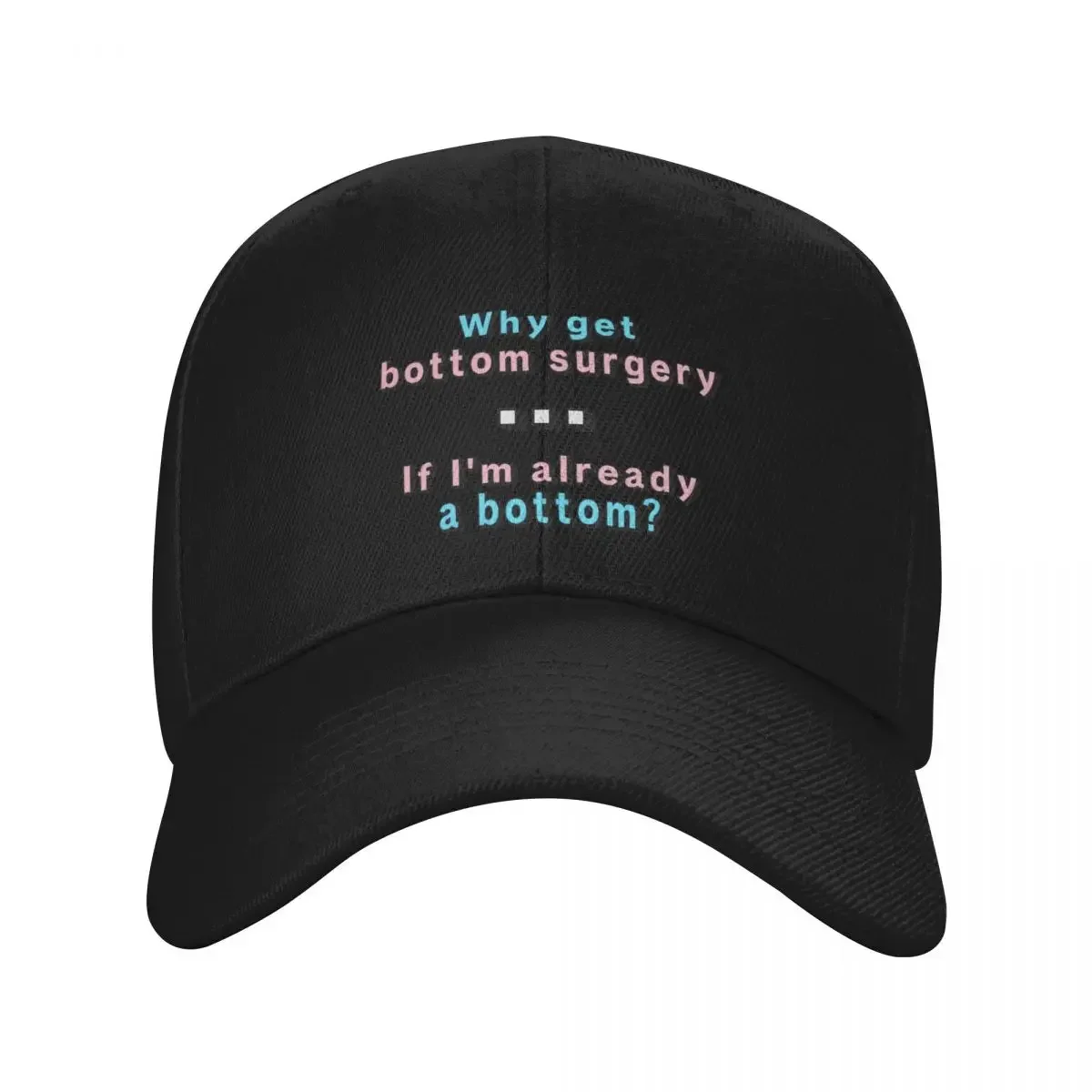 Bottom surgery Baseball Cap Horse Hat Unique hats Anime dad hat Girl Men's