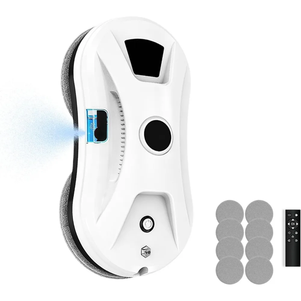 Suction Robot for Automatic Window Cleaning: Smart Path, Low Noise, Remote Control, Ideal for High-Rise