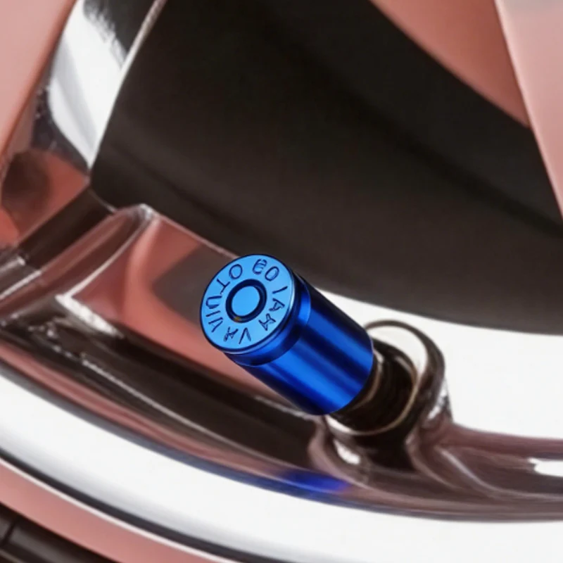 

4Pcs Universal Car Tire Valve Caps Dustproof Stem Covers Auto Wheel Accessories for Cars SUV Bicycle Bike Truck Motorcycle