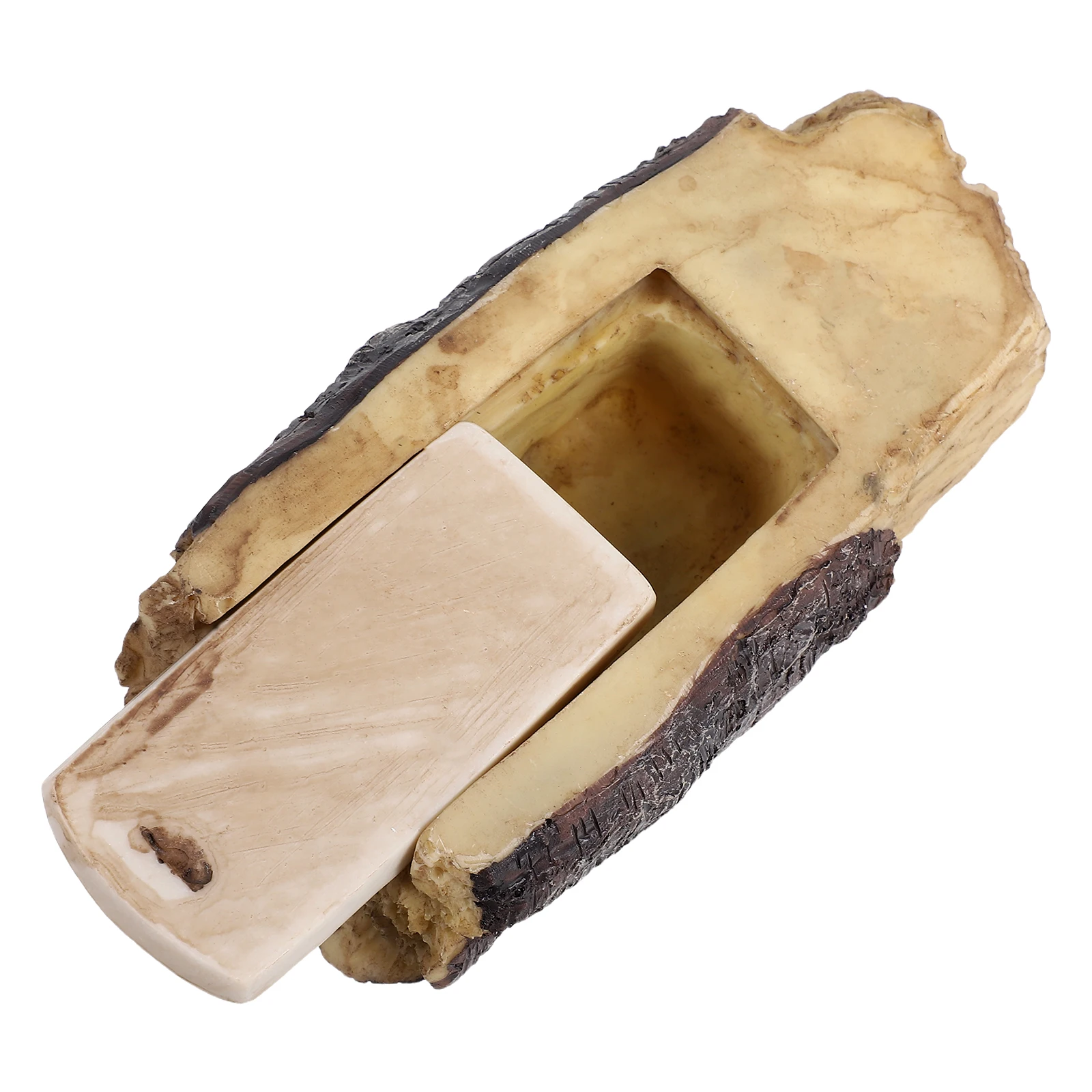 Resin Fake Branch Key Hider Outdoor Garden Decor Functional Stone Look Key Storage Box Secure Hidden Holder Garden Fake Branch