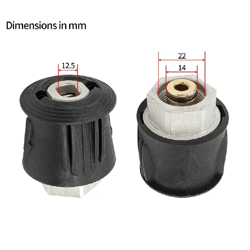 Pressure Washer Hose Connector Converter, M22 Outlet Adapter Compatible with Karcher/Nilfisk/Stihl High Pressure Power Washer