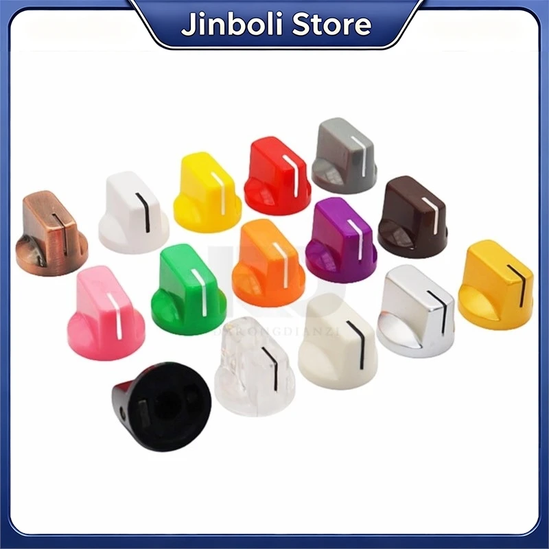 2/3PCS 19x14mm Guitar Effect Pedal Knob Duckbill Straight Line Audio Indicator Potentiometer Volume Knob Cap Round Hole 6.4mm