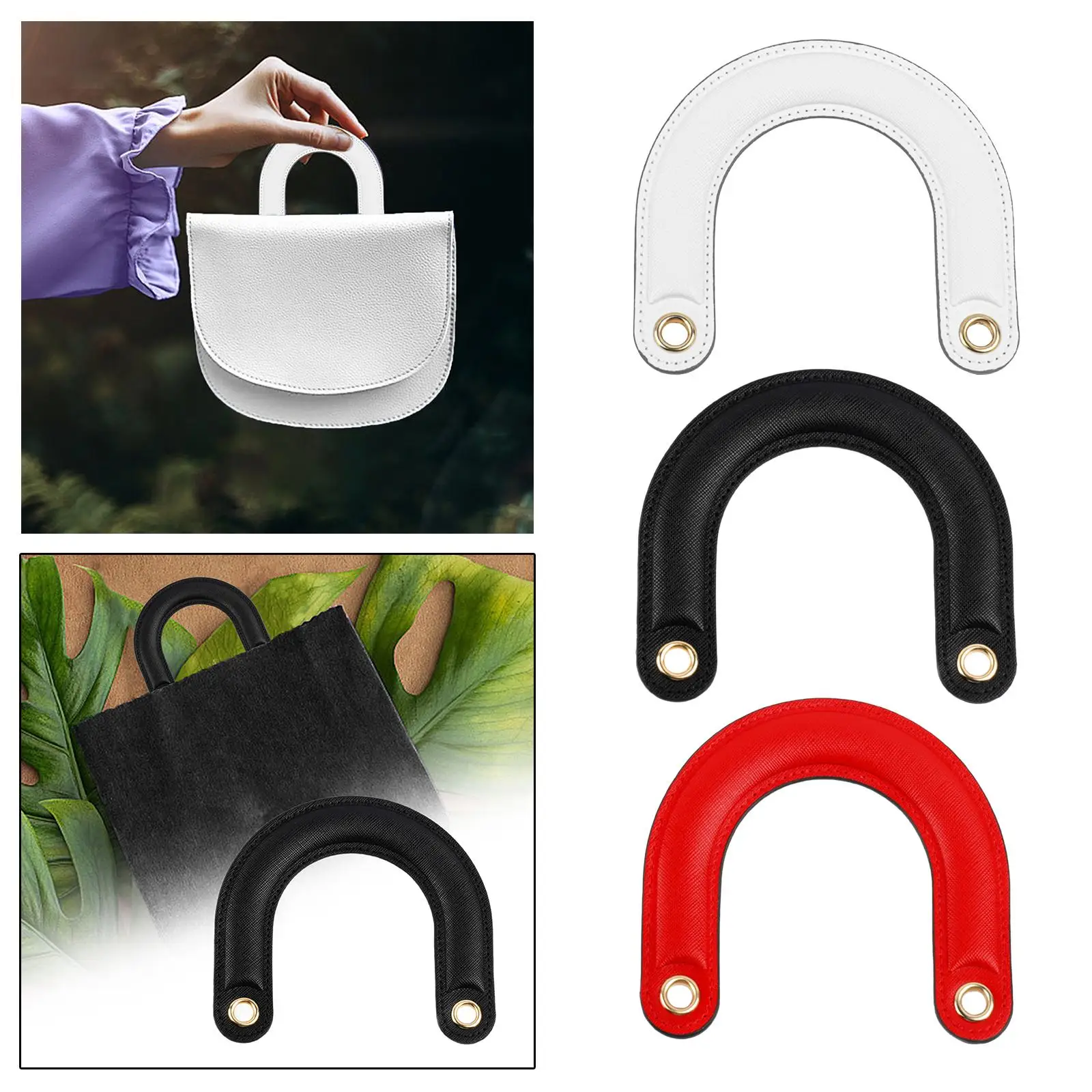 Bag Handles Purse Making Bag Accessories Handbag Handle Leather Handles Handbag Accessories Replacement Part DIY Handbag Handles