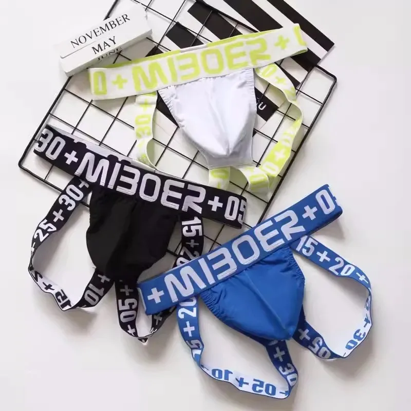 Jockstrap Men's Sexy U Pouch Bag Thongs Low Waist G Strings Underwear Erotic Hombre Male Lingerie Tanga Bikini Homme Knickers - view 4