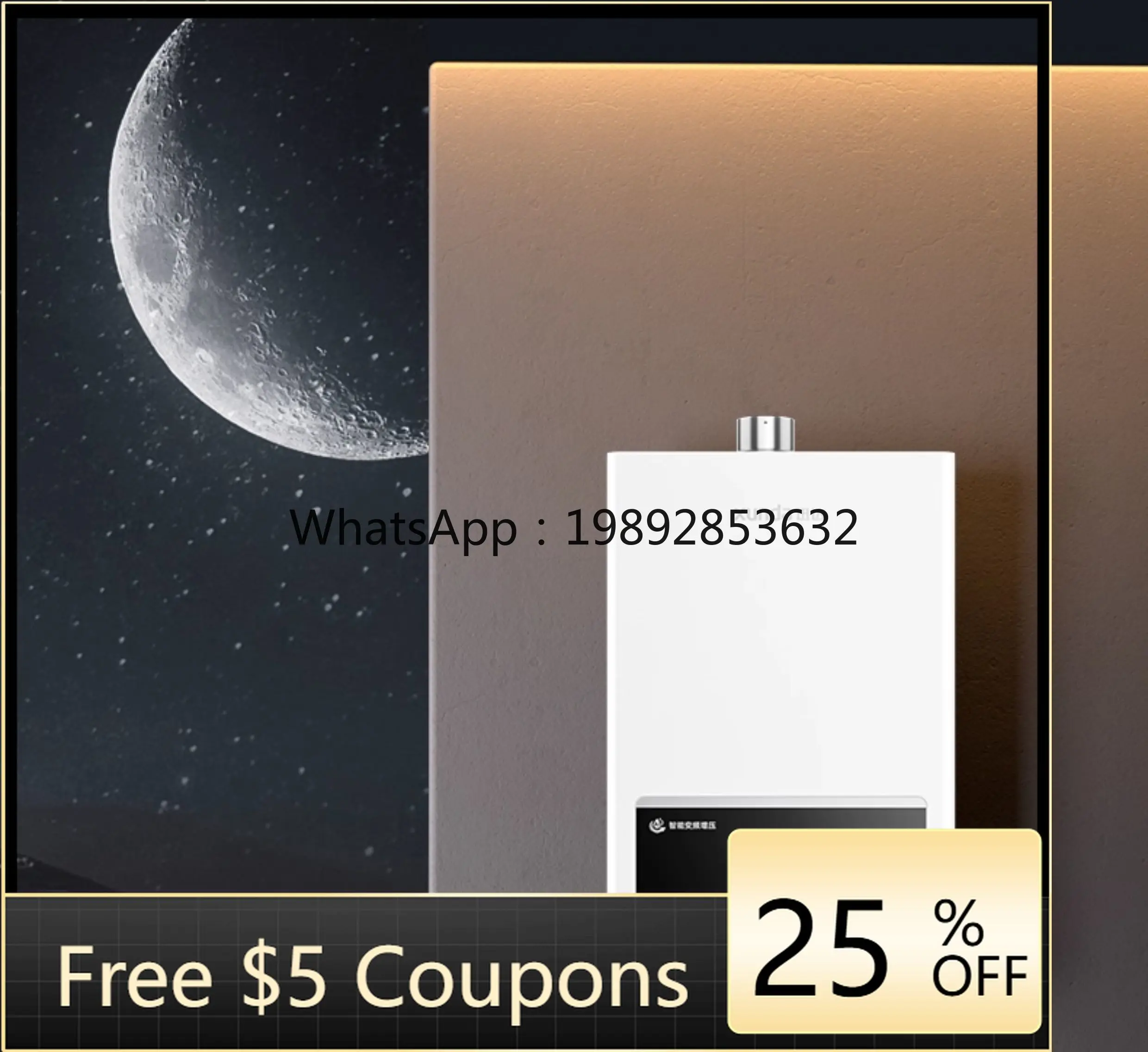 

ZZ 16L Zero Cold Water Servo Constant Temperature Booster Gas Water Heater for Bathing, Electric Household Natural