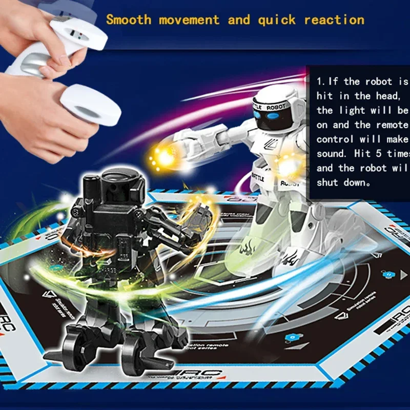 Fighting Rc Robots Toys for Boys Children Kids Girls Electric Robotic Parent-child Game Fight Boxing Battle Remote Control Tanks