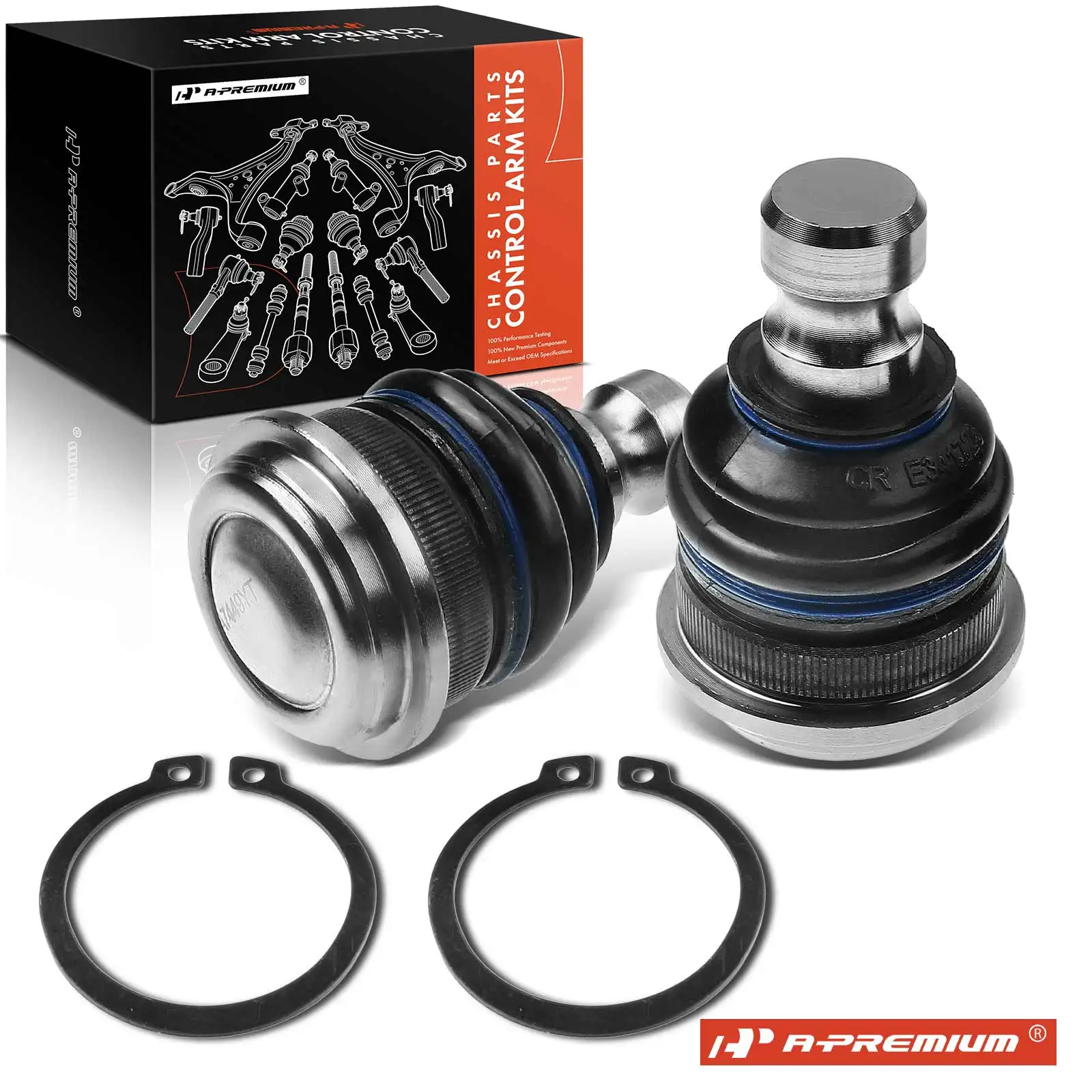 A-Premium 2x Front Lower Ball Joint for Chrysler Sebring 2001-2005 Mitsubishi Eclipse 2000-2005 Galant 1999-2003 Dodge Stratus