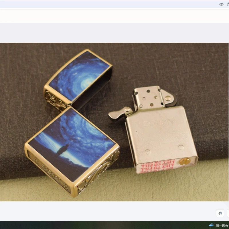 ZORRO Luminous Metal Cotton oil Lighter Exquisite Relief Windproof Lighter Retro Creative Cigarette Lighter Men's Gift Wholesale