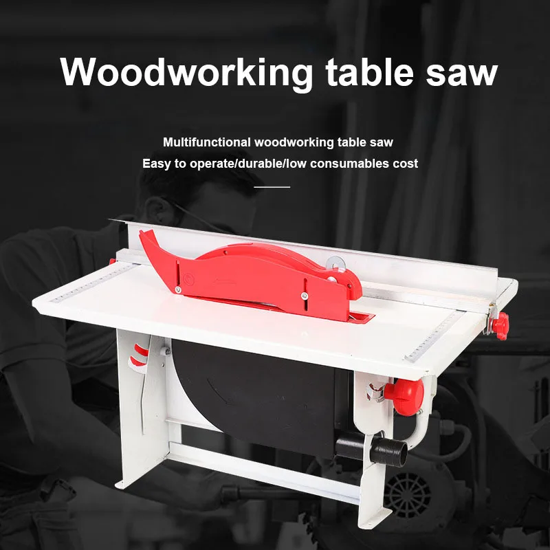 

Household 8-Inch Woodworking Small Table Saw Full Copper Wire Cutting Machine Adjustable Cutting Depth Cutting Tool 220V/800W