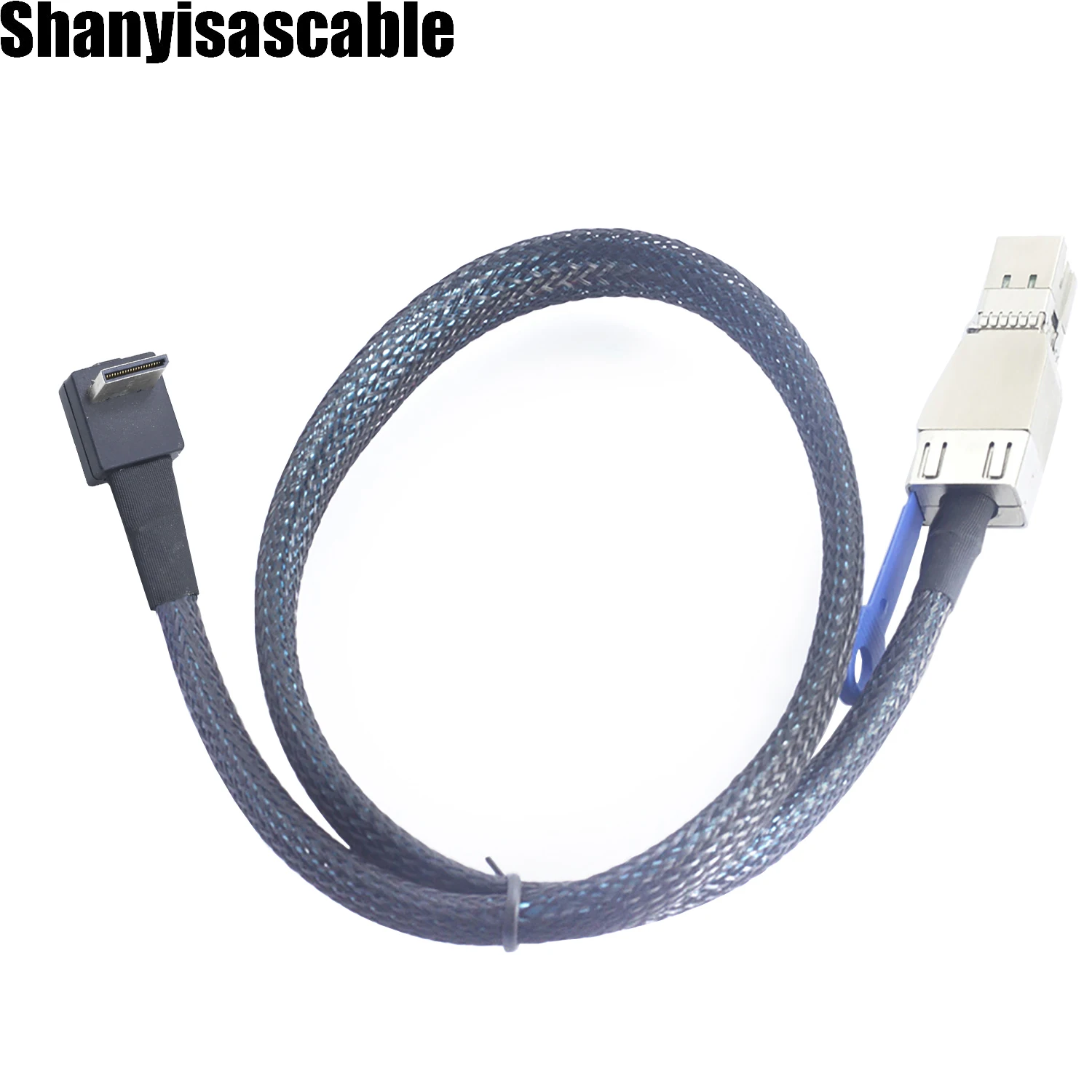 OcuLink PCIE SFF-8611 4i 42Pin 90 degree to HD MINI SAS SFF-8644 For SSD Data Active Cable