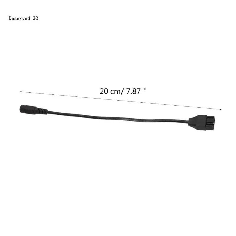 محول الطاقة R9CB DC5521 إلى محول الطاقة لمروحة هيكل الكمبيوتر 12 فولت 4 سنون