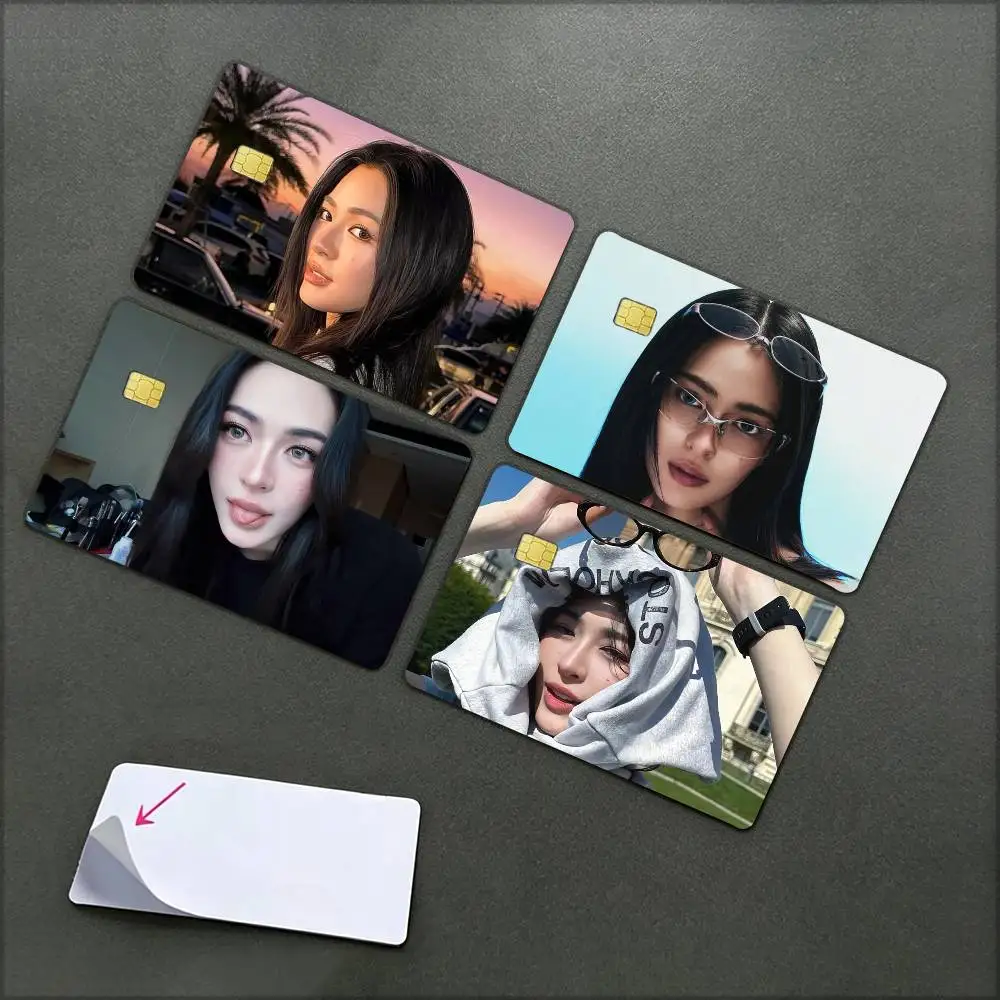 Actress L-Lingling Kwong   Waterproof Film Skin Cover Credit Card Stickers Debit Front Bank Bus Pass