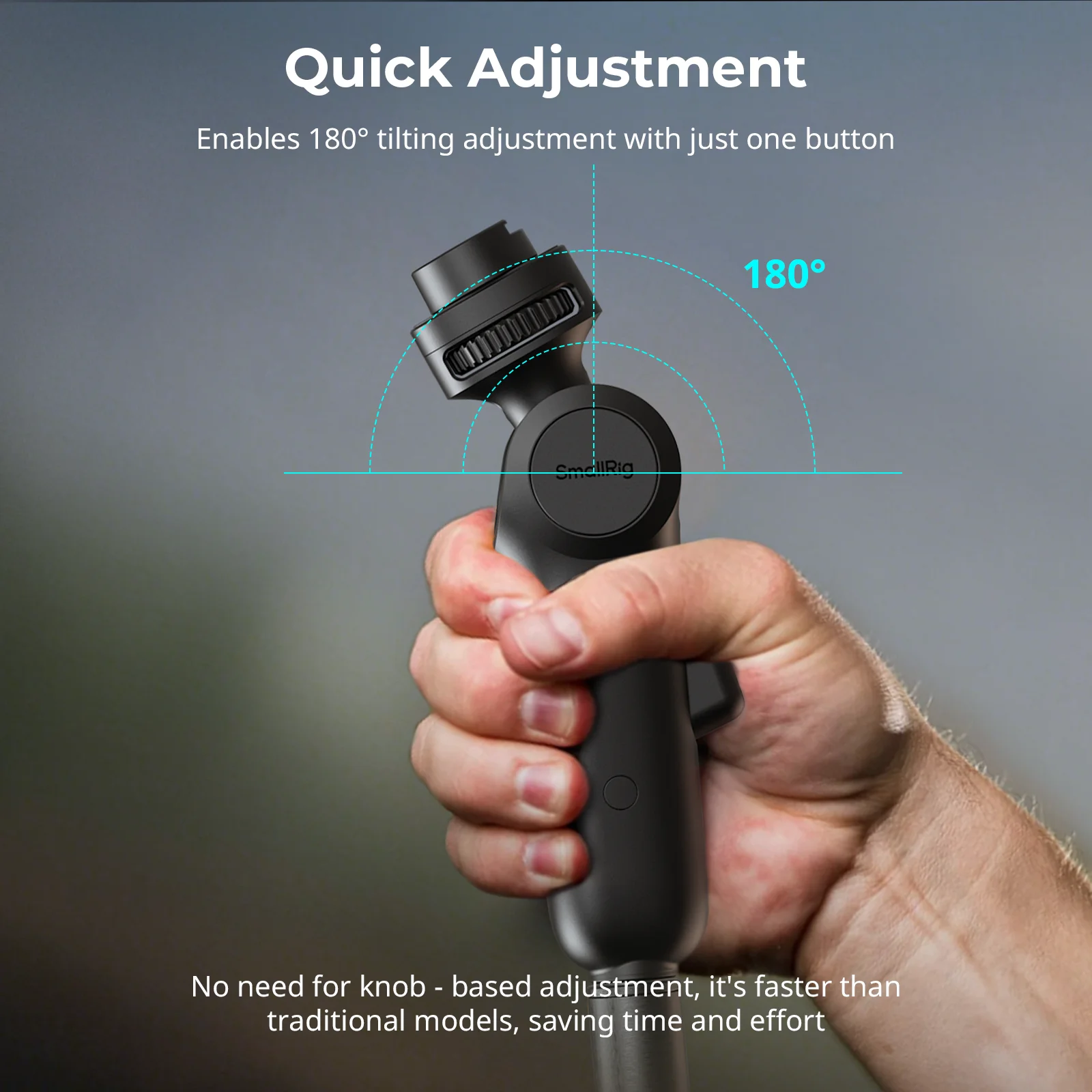 Adapter statywu świetlnego SmallRig z szybkozłączką, uchwyt umożliwia obrót o 360 stopni °   Obrót patelni ±90 °   Regulacja kąta za pomocą zimnej stopki -5181 — zdjęcie produktu 2