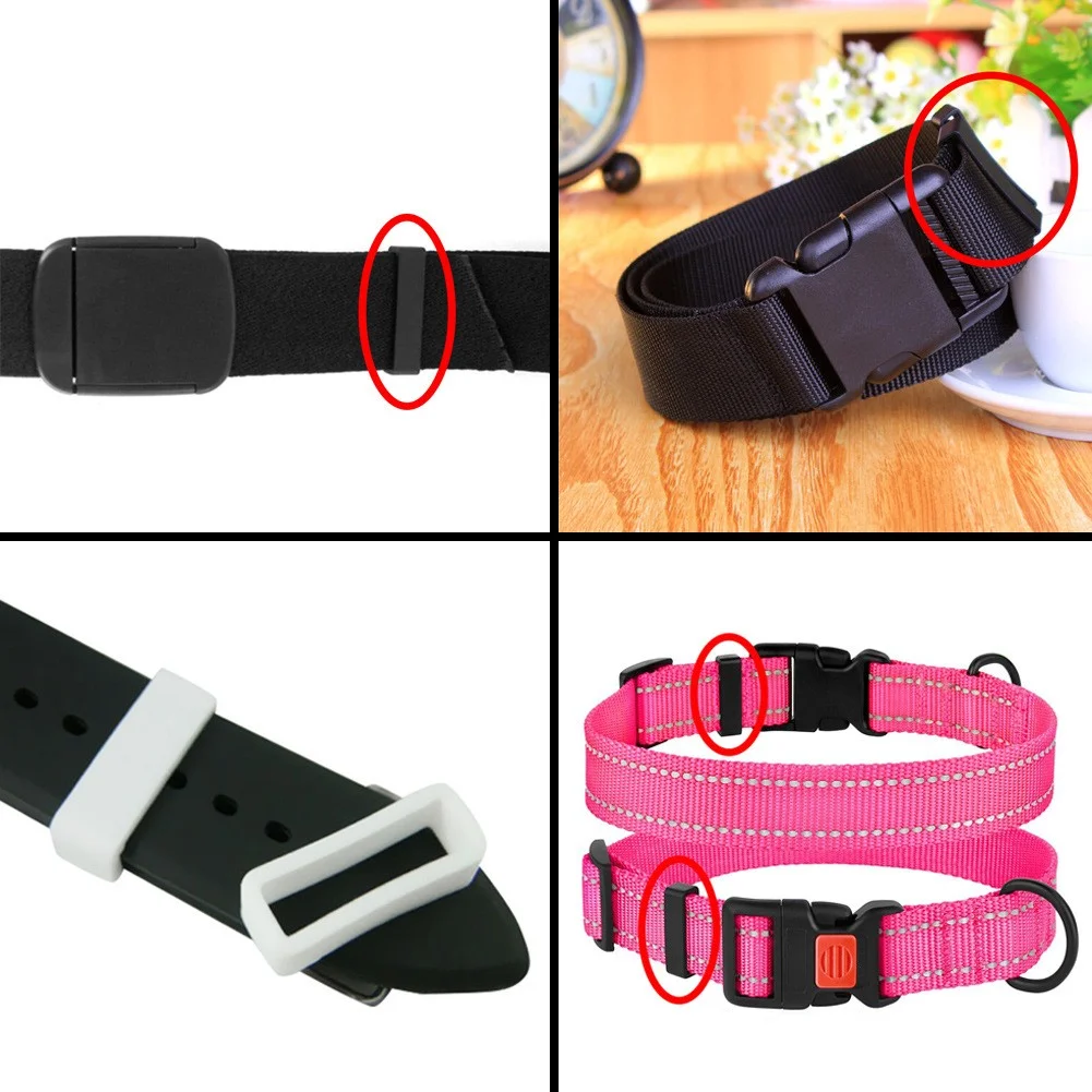 4 Stück schwarze Gummi-Uhrenarmbänder Silikon-Uhrenarmbänder Zubehör Halter Locker 12 14 16 18 20 22 24 26 28 30 mm Riemen-Schlaufenring – Detail 8