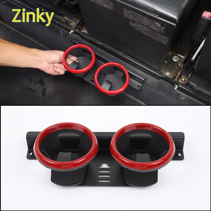 

Car Center Console Armrest Rear Water Cup Drinks Holder Interior Accessories Fit for Land Rover Defender 110 130 2004-2018