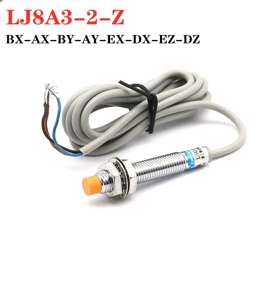 LJ8A3-2-Z-BX/AX Proximity Switch BY/AY/EX/DX/DZ/EZ PNP/NPN NO NC M8 2mm Detect distance Inductive Sensor Switch