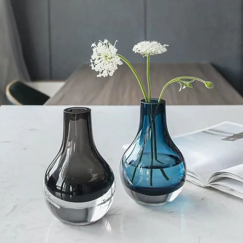 1 Set Creative Hydroponic Plants Container Water Drop Transparent Test Tube Vase Bonsai Home Desktop Decor Crafts