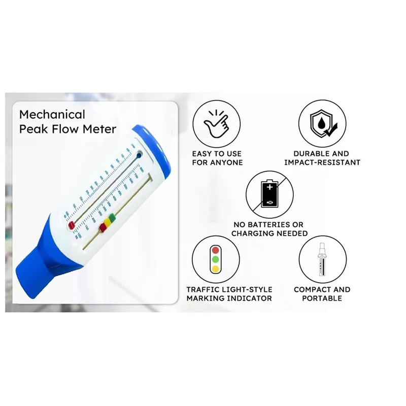 ABYN-Durable Mechanical Handheld Anemometer For PEF, Precise Air Flow Velocity Measurement Tool