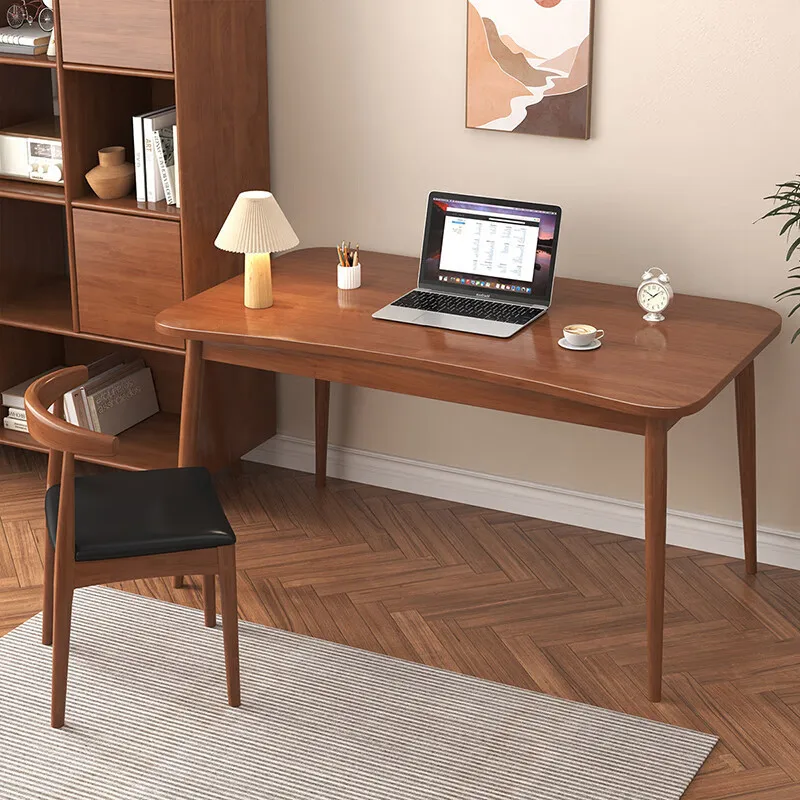 Solid wood computer desk bedroom home student learning writing simple small apartment workbench