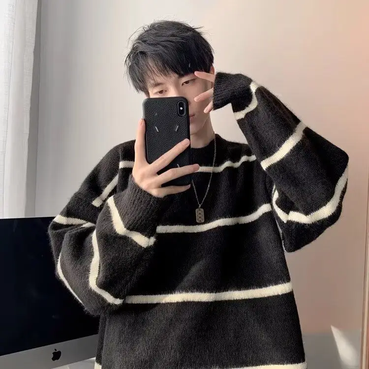 

Осень-зима V-Ne вязаный свитер кардиган мужской цвет повседневное пальто средней длины из полиэфирного волокна стандартной длины