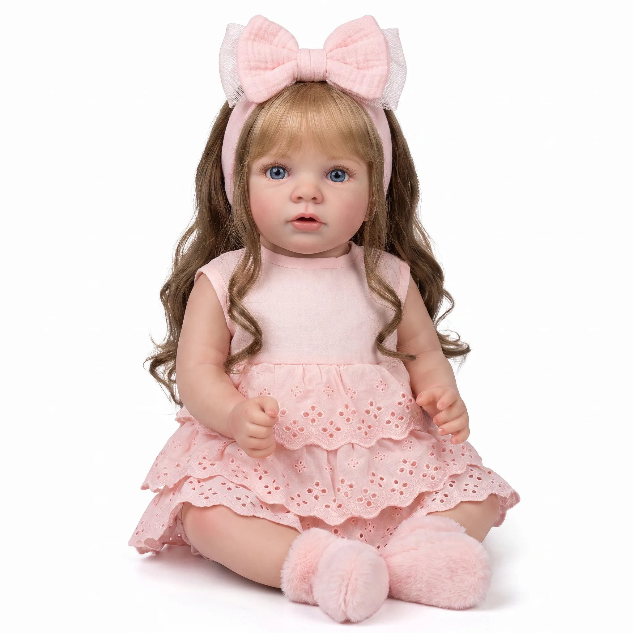 NPK 52cm Reborn Toddler Girl Missy With 3D Skin Multiple Layers Painting Visible Veins High Quality Collectible Art Doll