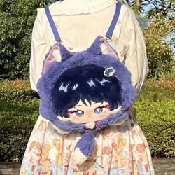 Furry Game Genshin Impact Cute Backpack Scaramouche Wanderer Cosplay Cat Stuffed Plush Shoulder Bag Lolita Girl  Accessories