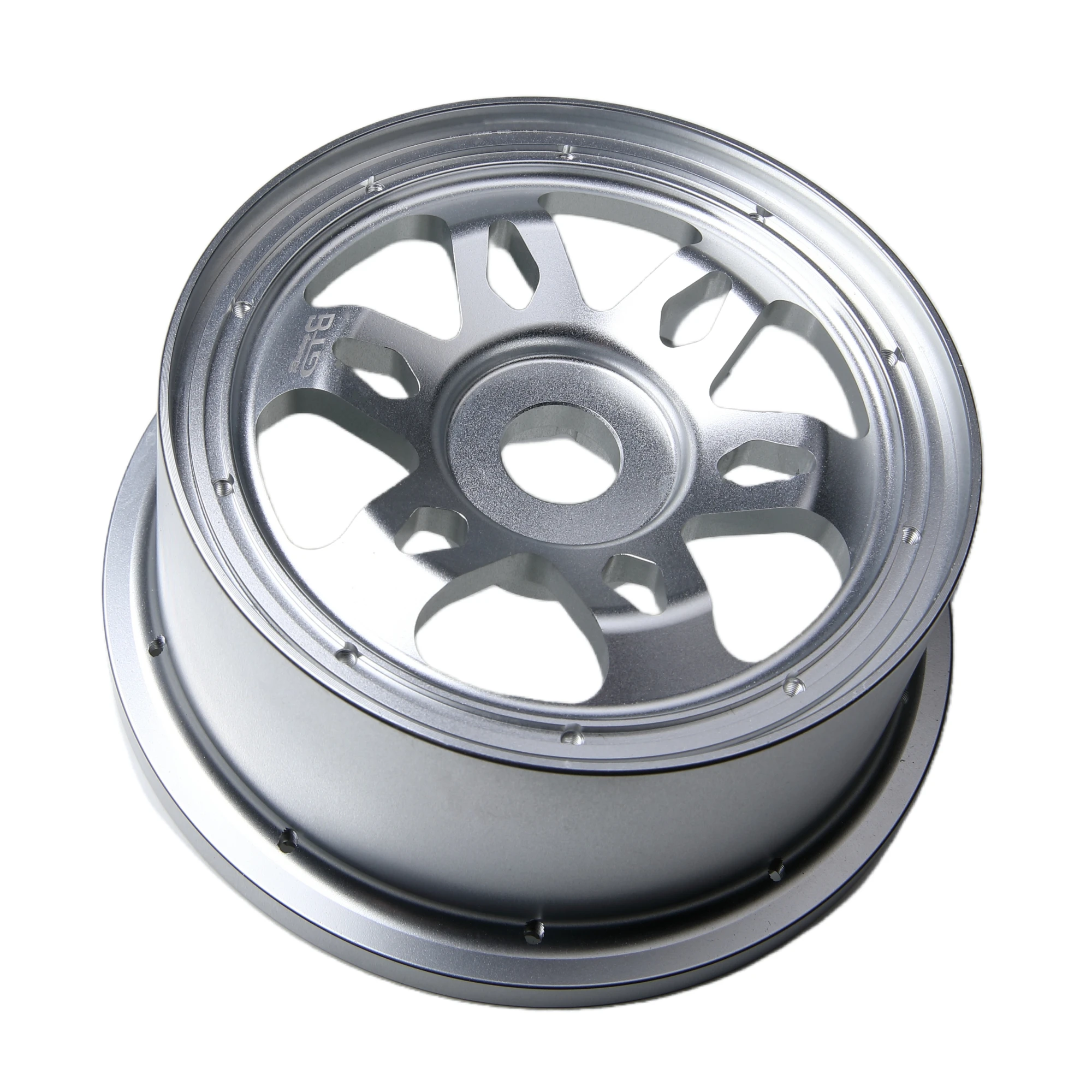 GTB CNC Aluminum Front Rear Wheel Hub with Rings Set for 1/5 RC Car Losi 5ive t Upgrade Part