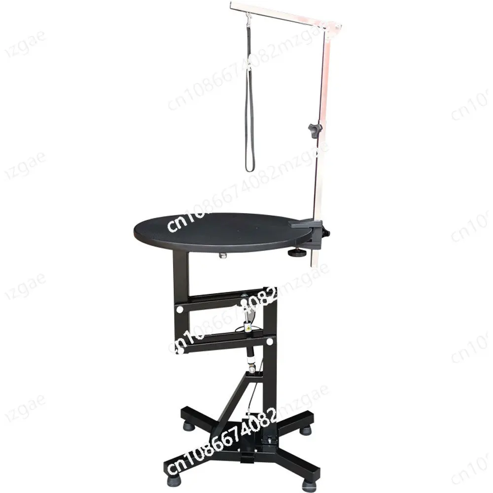 60cm Air Pressure Pet Grooming Table N-209 Hair Trimming Shape Pneumatic Lift Rotary Shearing Teddy Grooming Table