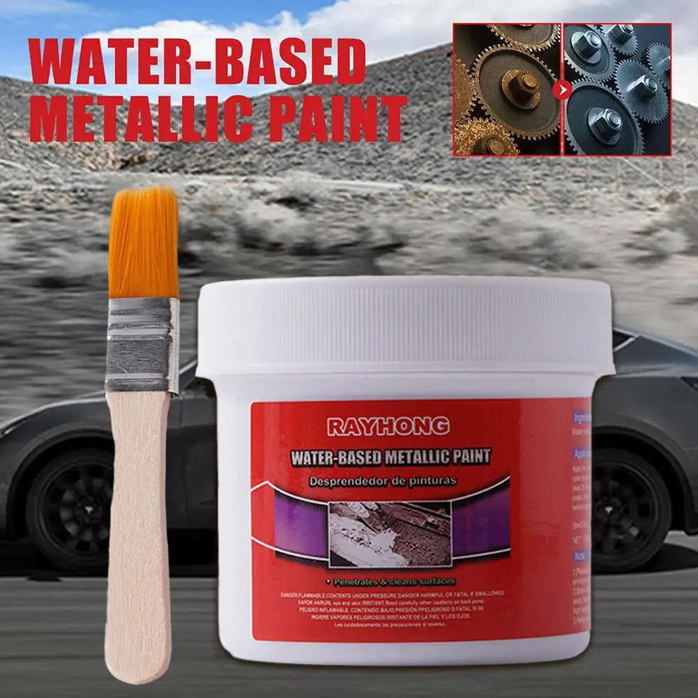 Water-Based Rust Remover Gel With Brush Universal Metal Rust Converter For Car Chassis Derusting Paint