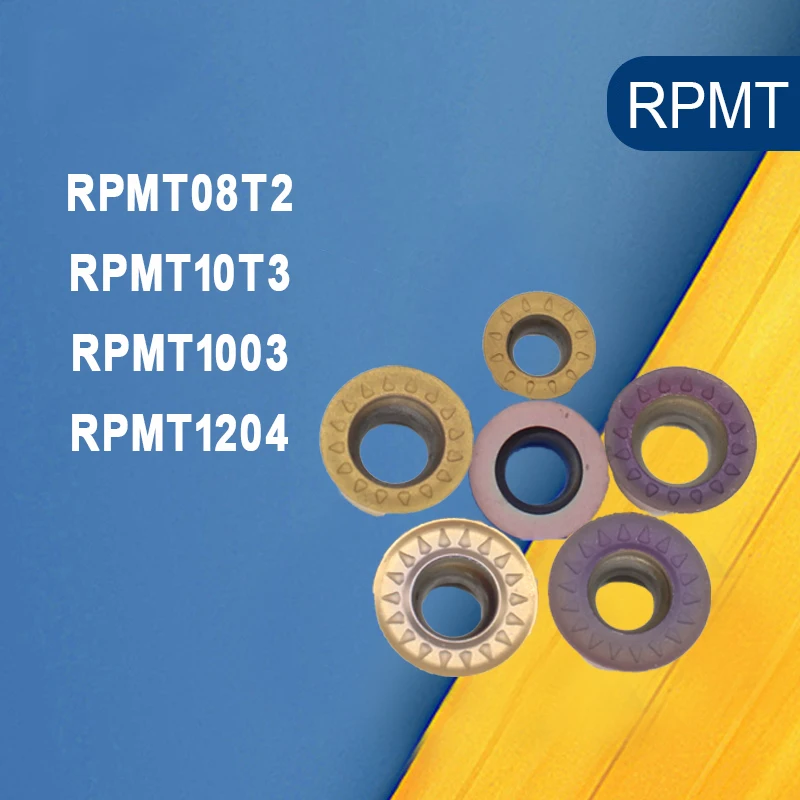 

Фрезерные Вставки RPMT1003 / RPMT10T3 / RPMT1204 MOE VP15TF/UE6020, токарные инструменты, карбидная вставка, металлический токарный станок, 10 шт.