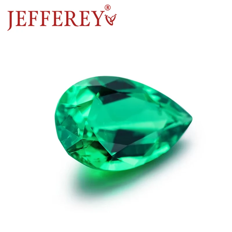 

0.5ct-4.0ct Pear Cut Colombian Emerald Loose Gemstone Green Colour 3x5mm-8x12mm Synthetic Lab Grown Stone for Jewelry Making