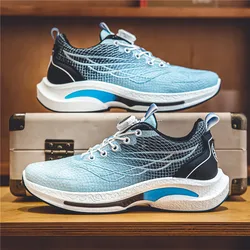 Men's Outdoor Marathon Running Shoes Mesh Lace-up Comfortable Summer Sports Flat Walking Shoes for Men 2024 New