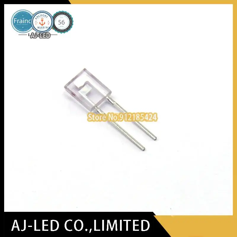 Diode électroluminescente infrarouge DIP2, 100 pièces/lot, IR908-7C-F côtés carrés, jambe courte, angle 940nm ± 60 °