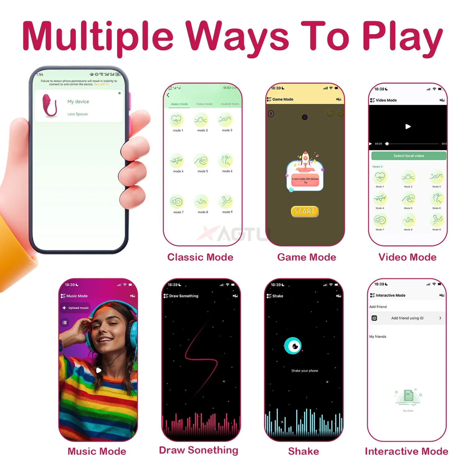 APP التحكم يمكن ارتداؤها سراويل هزاز النساء تهتز الحب البيض المهبل G-بقعة محفز التفاعل لعبة الجنس الكبار للأزواج #3
