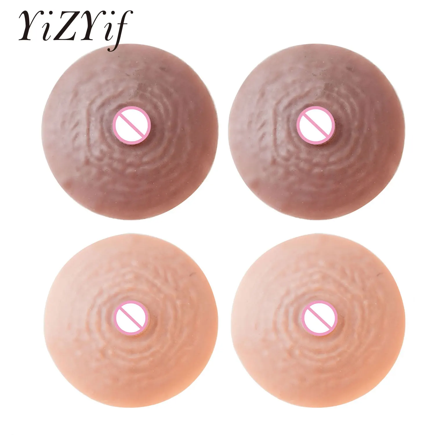 

Silicone Fake Nipple Liquid Simulation Nipple Stick Artificial Breast Self-Suction Chest Paste Teat Female False Nipple Breast