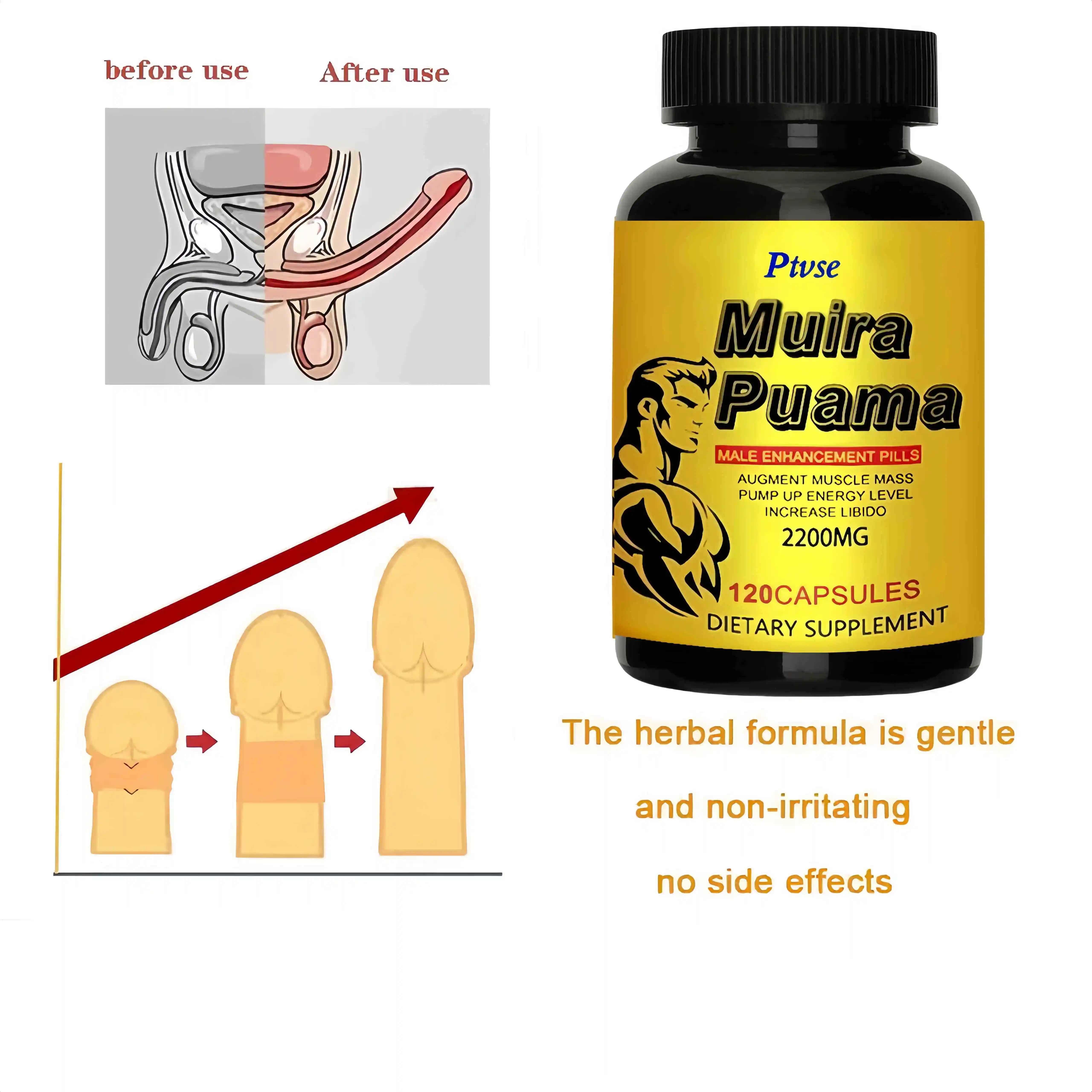 Muira Puama Extract - Men\'s Sports Performance Supplement, Muscle Building Capsules