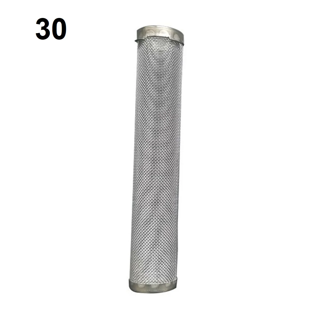 2PCS Airless Spray Pump Outlet Manifold Filters With 4 Wings 1 Bottom Hole Height 144mm Diameter 26.5 Mm 60 /80/150/200 Mesh