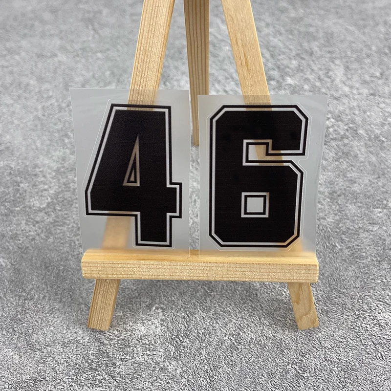 1PC 0123456789 Black Number Motorcycle Stickers Waterproof for Motorbike Fuel Tank Helmet Electric Scooter Bike Vinyl Decals