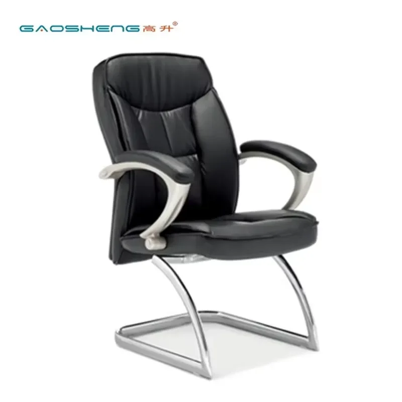 for Customized Modern Contemporary Synthetic Leather Office Chair with Swing Height Adjustment Cantilever Frame Headrest and