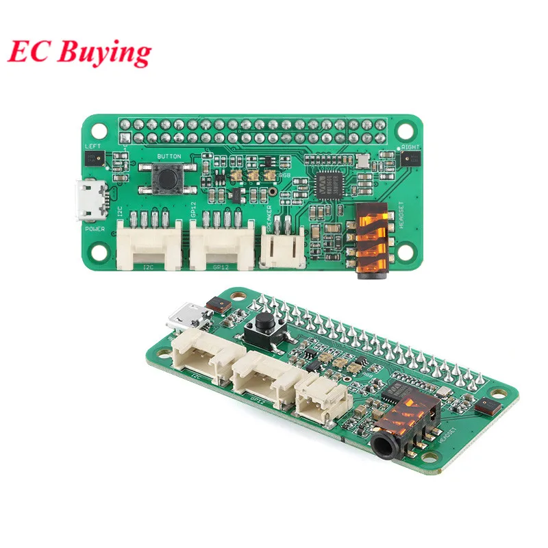 ReSpeaker 2-Mics Pi HAT V2.0 for Raspberry Pi 4 Model B Pi5 Zero 1B+/2B/3B/3B+/4B Voice Module Dual Analog Microphone Array