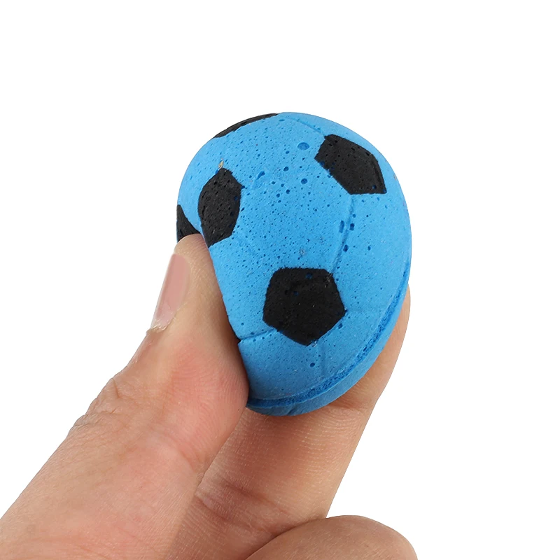 Colorful Foam Soccer Cat Toy Balls Lightweight Sponge Football Kitten Interactive Play Balls Soft Pet Chase Toys for Indoor Cats