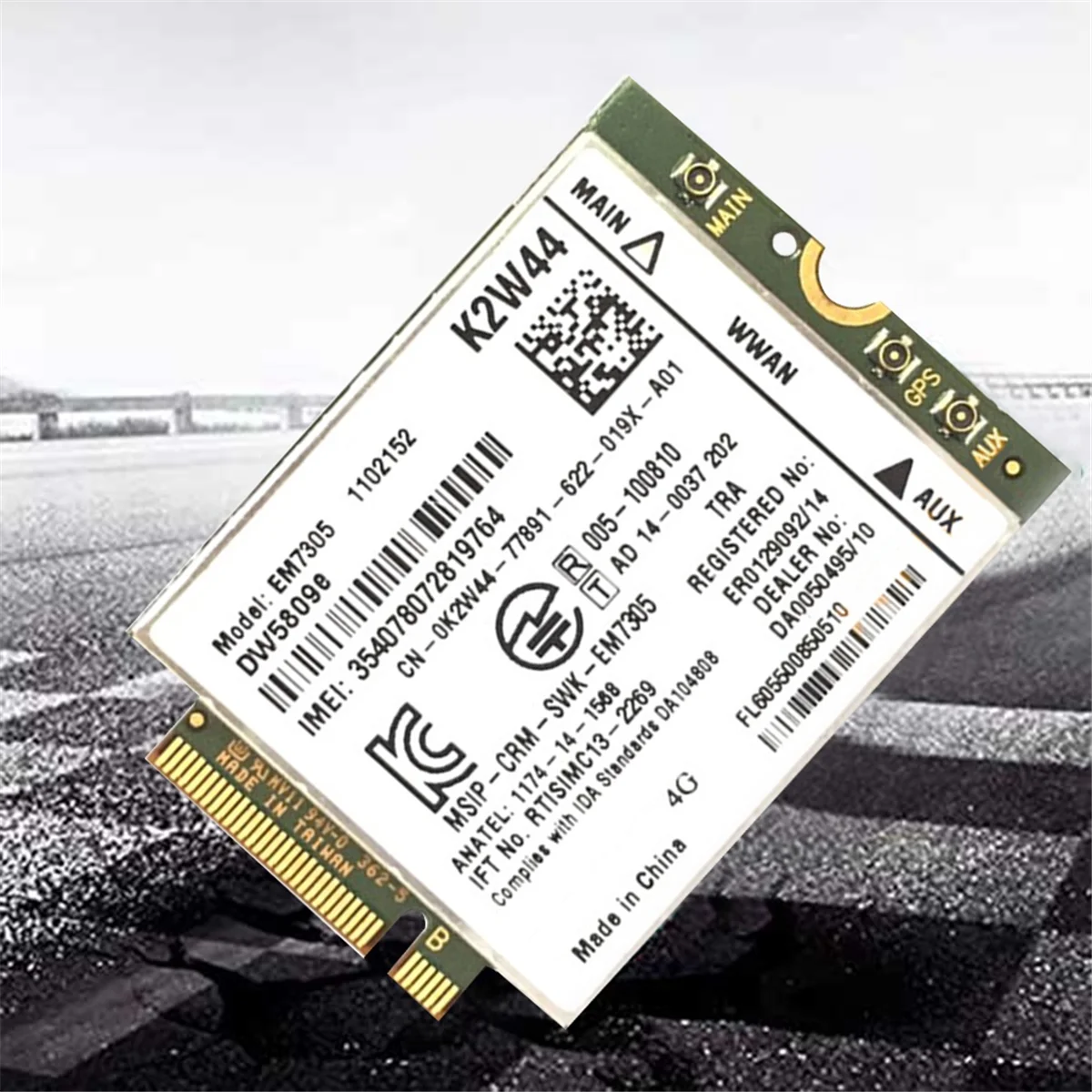 EM7305 GOBI5000 WiFi Card 4G NGFF WWAN Card for DELL Latitude E7250 E7450 E5250 7214 7350 7414 Venue 8 Pro 5855 5056 Z