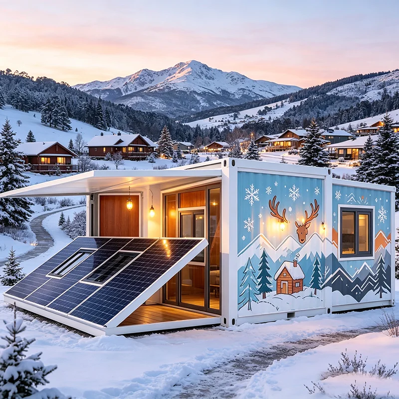 Backyard Leisure Cabin Expandable Foldable Container Home Prefab Tiny ADU For Rest And Short Vacation