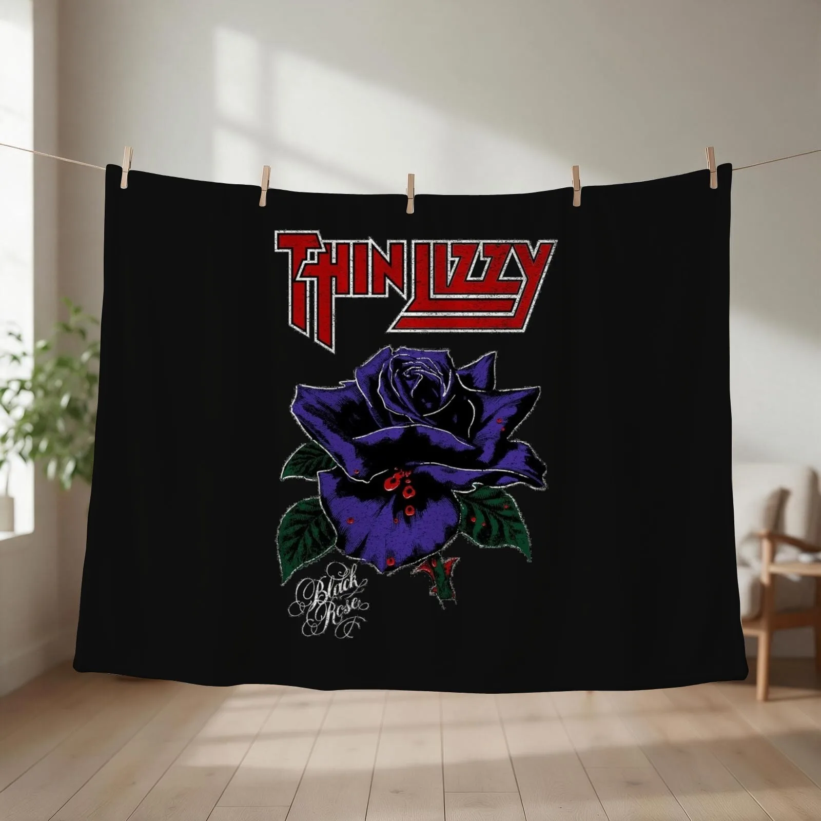 Thin Lizzy Throw Blanket Personalized Gift christmas gifts sofa bed Sofas Blankets