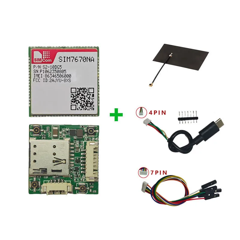 Placa principal SIMcom SIM7670G/E/NA - Versão global Data de chip Qualcomm + GNSS opcional - Modem LTE Cat1 sem voz em estoque