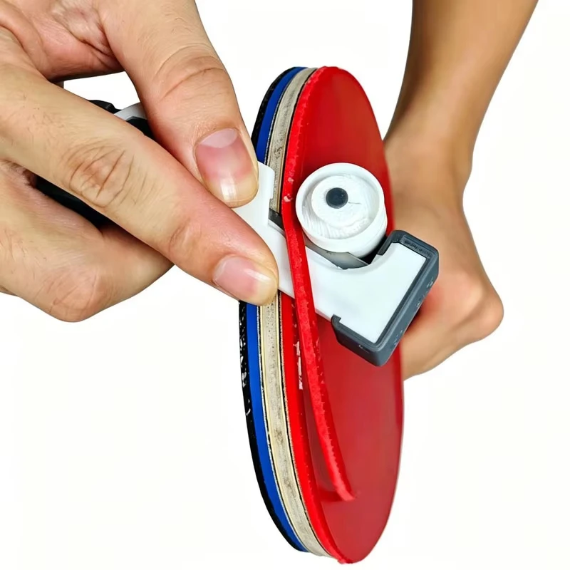 Manual Table Tennis Rubber Sheet Cutter 3D Printed Plastic 3-Position Segmented Blade Tool