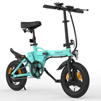 ESKUTE F100 Adult Electric Bicycle 250W Motor 36V9AH Battery 14 inch Foldable EBike Max speed 40KM/H