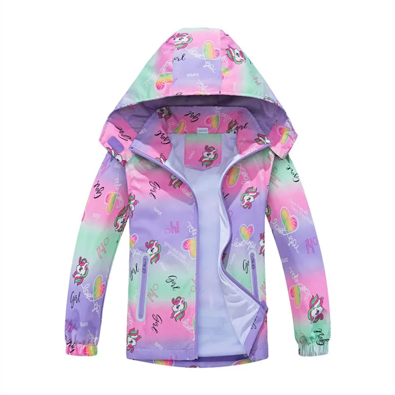 New 2022 Spring Autumn Children Kids Dinosaur Jackets Baby Boys Girls Windproof Waterproof Double-deck Lining Mesh Coats