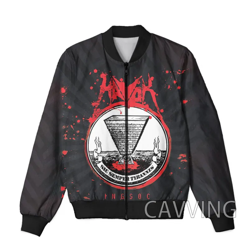 

New Fashion Women/Men's 3D Print Havok Band Zipper Bomber Jackets Men Overcoat Mens Coat Zip Up Jackets