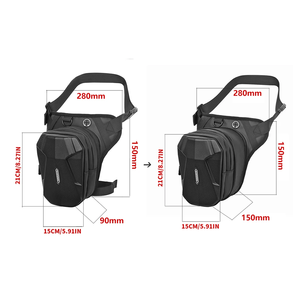 Sac Latéral Étanche pour Jambe de Moto, Coque Rigide, Sac à Main pour Téléphone Portable, Accessoires